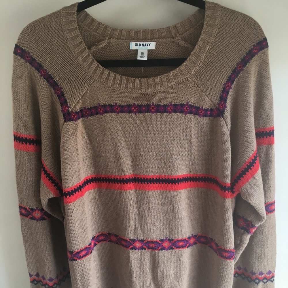 NWT Tan Striped Sweater